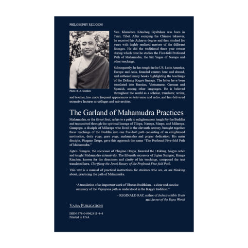 Garland of Mahamudra Back Cover